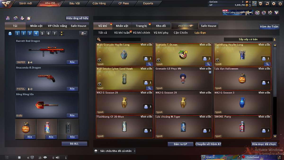 shop acc cf uy tin gia re